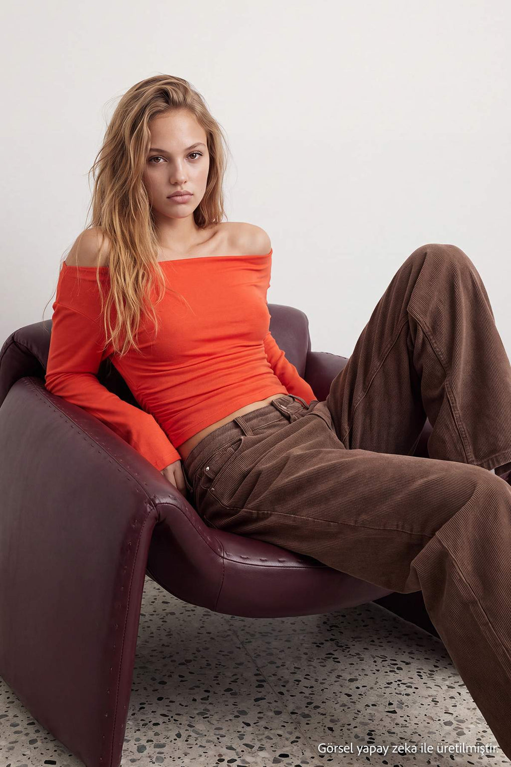 Fitted Boat Neck Batwing Sleeve Ribbed Blouse