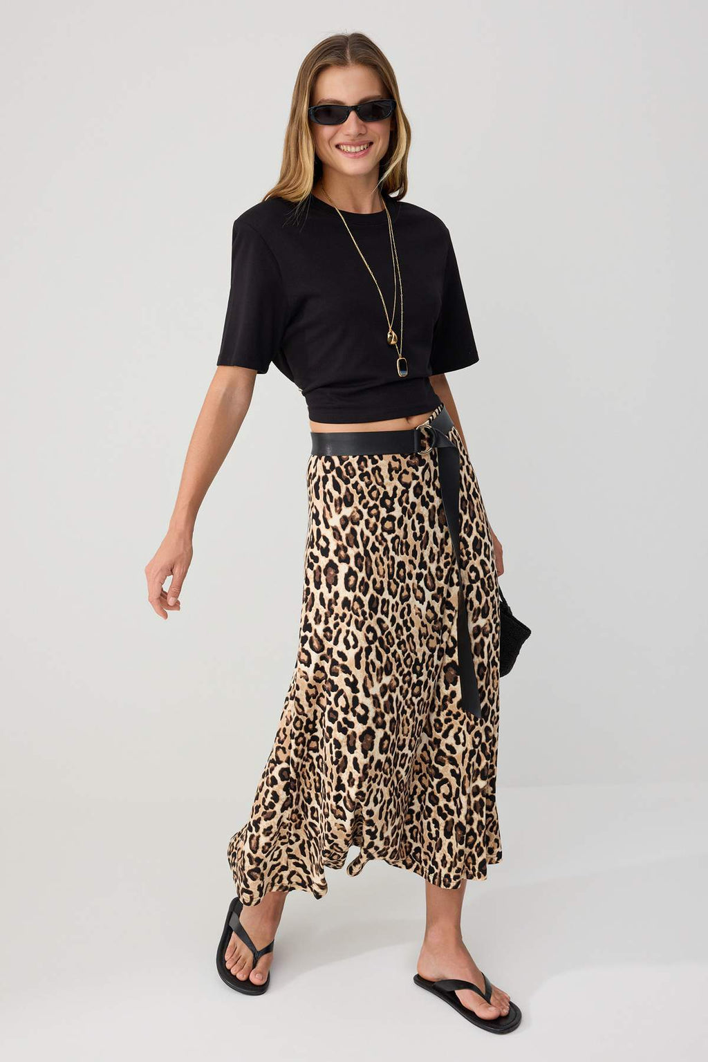 A-Line Normal Waist Maxi Skirt