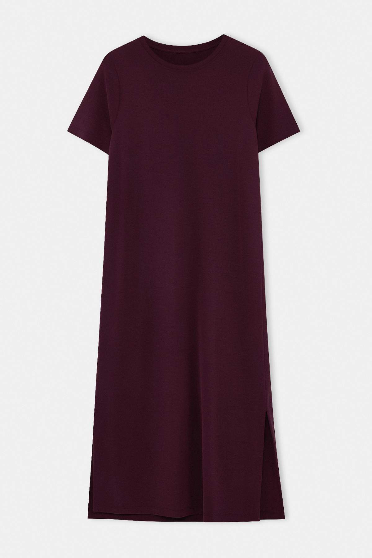 Crew Neck Short Sleeve Maxi Dress