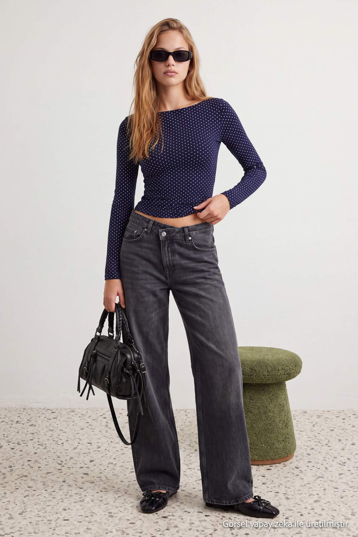 Fitted Boat Neck Long Sleeve Blouse
