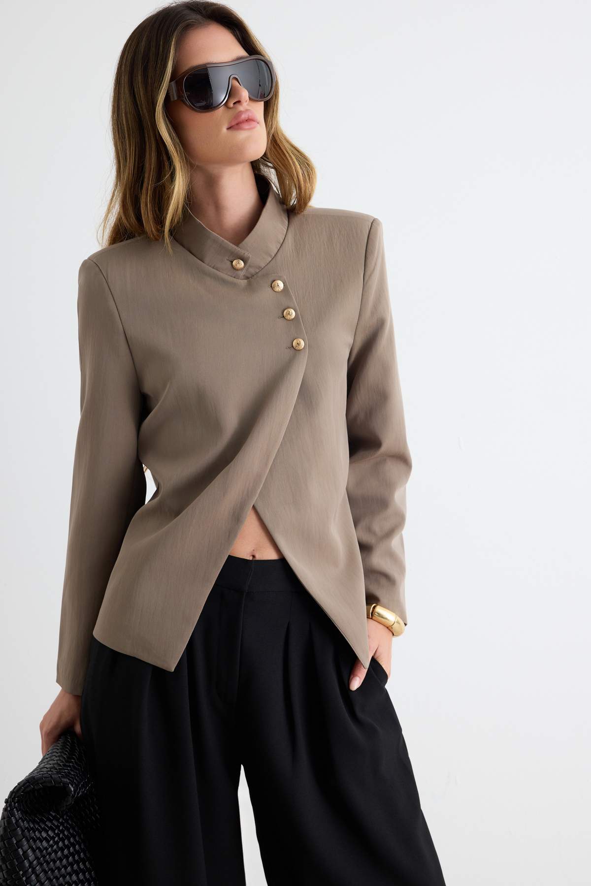 Double Breasted Tailored Blazer Jacket