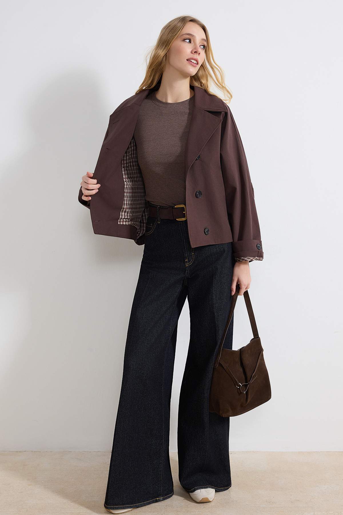 Shirt Collar Oversize Short Jacket