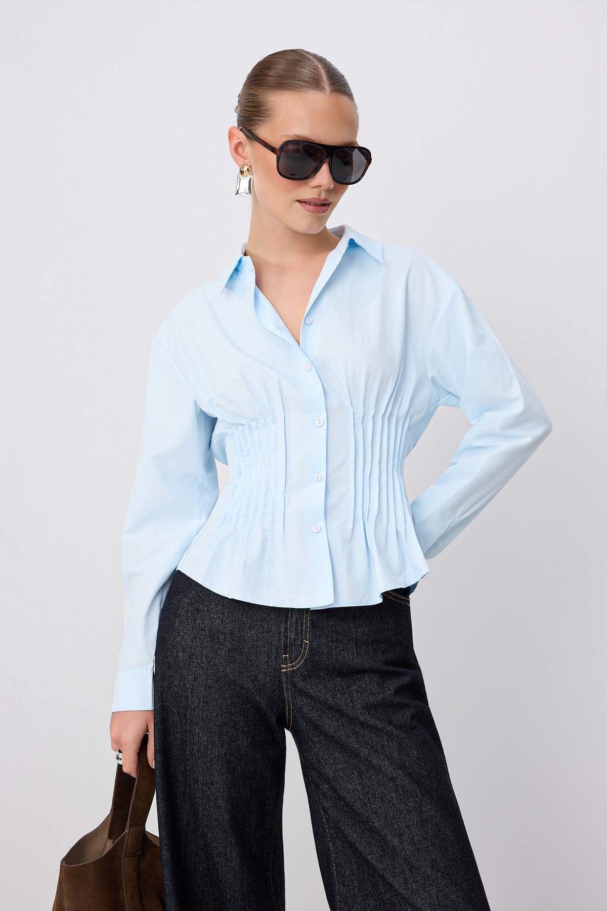 Long Sleeve Fitted Ribbed Shirt