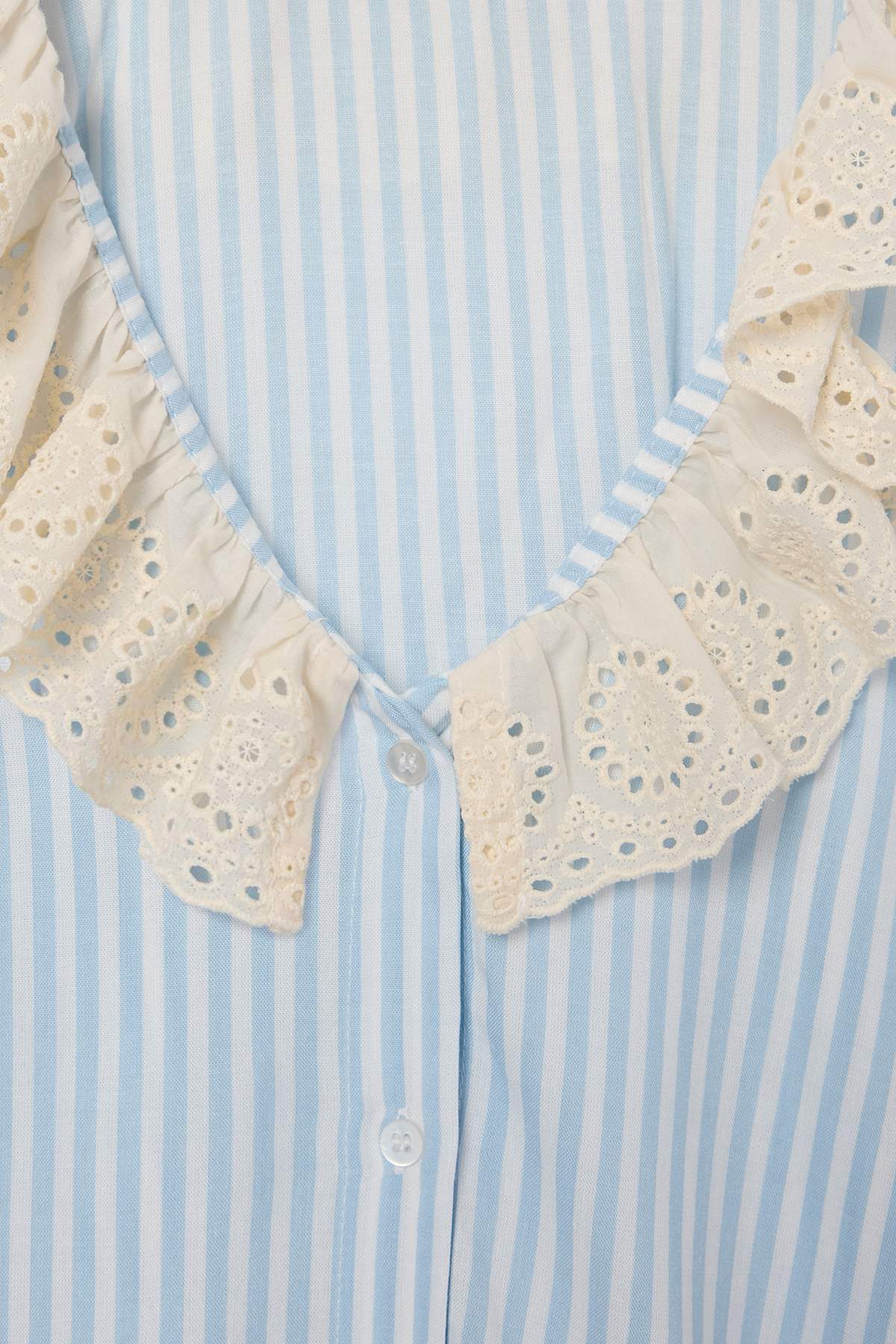 V Neck Balloon Sleeve Viscose Pyjama Set