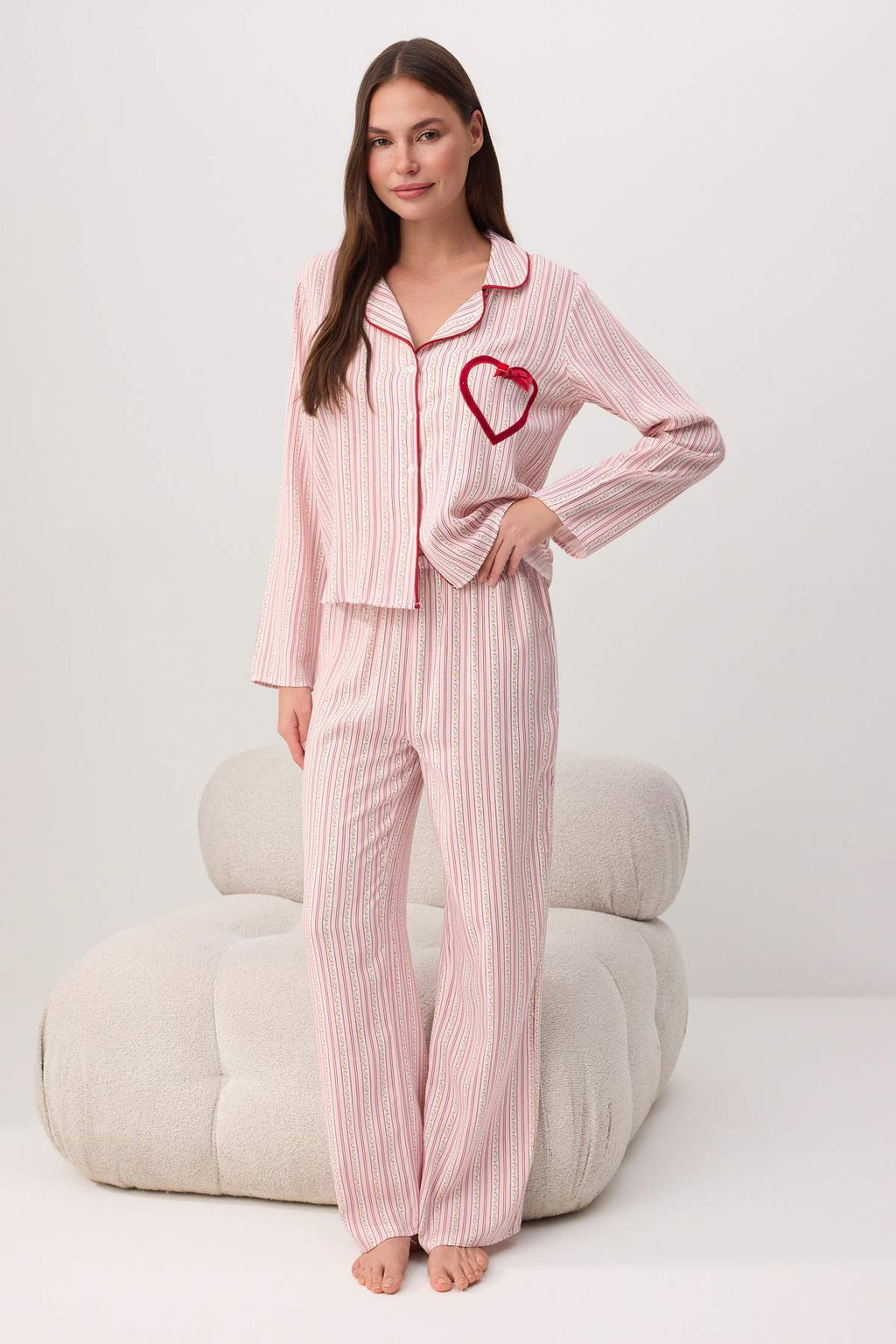 Long Sleeve Shirt and Trouser Pyjama Set