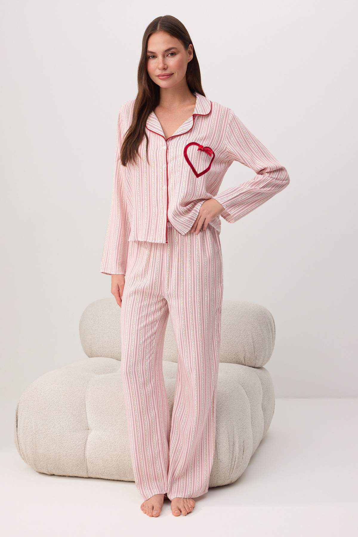 Long Sleeve Shirt and Trouser Pyjama Set