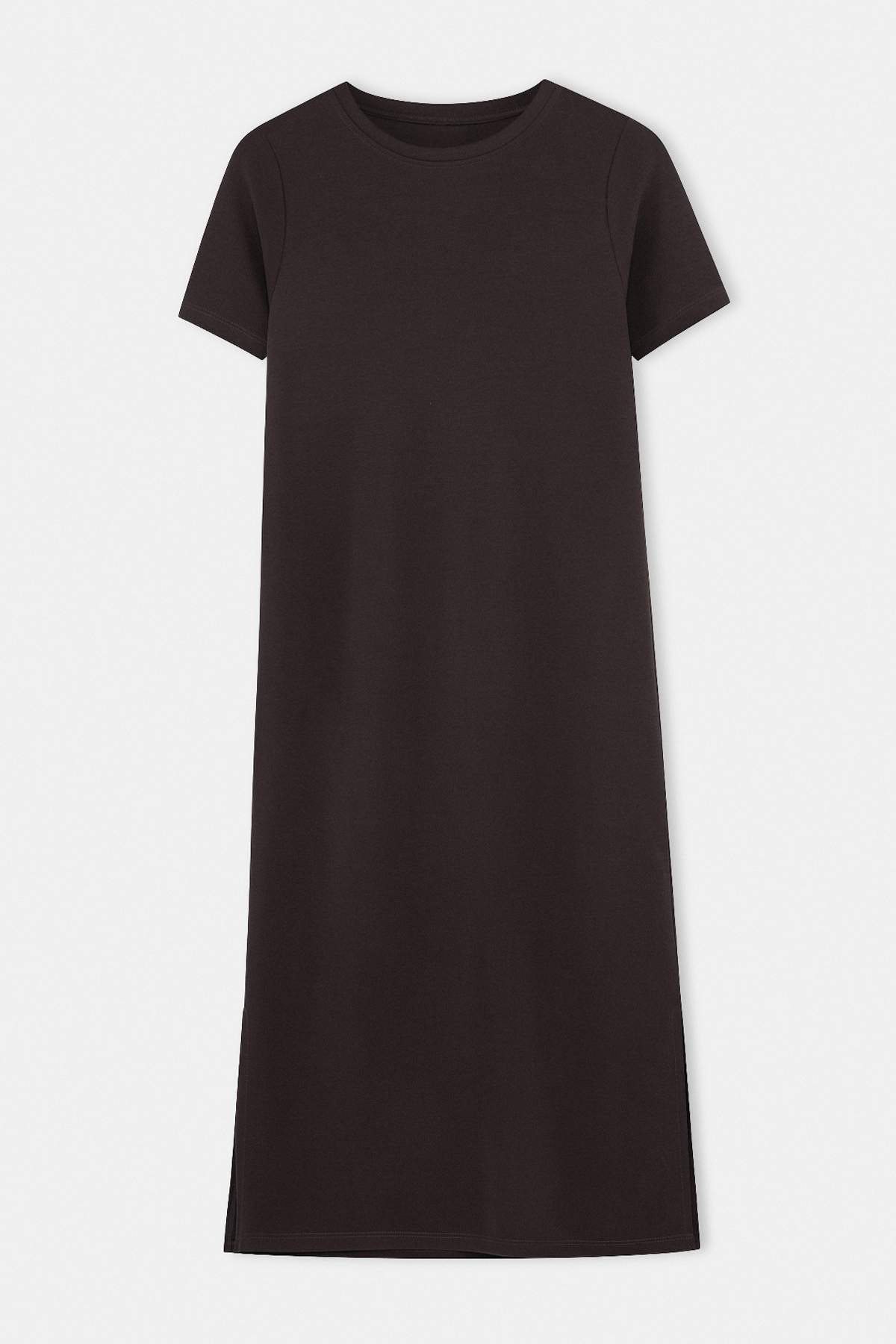 Crew Neck Short Sleeve Maxi Dress