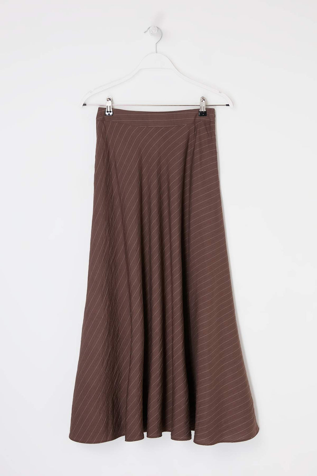 High Waist A-Line Maxi Skirt