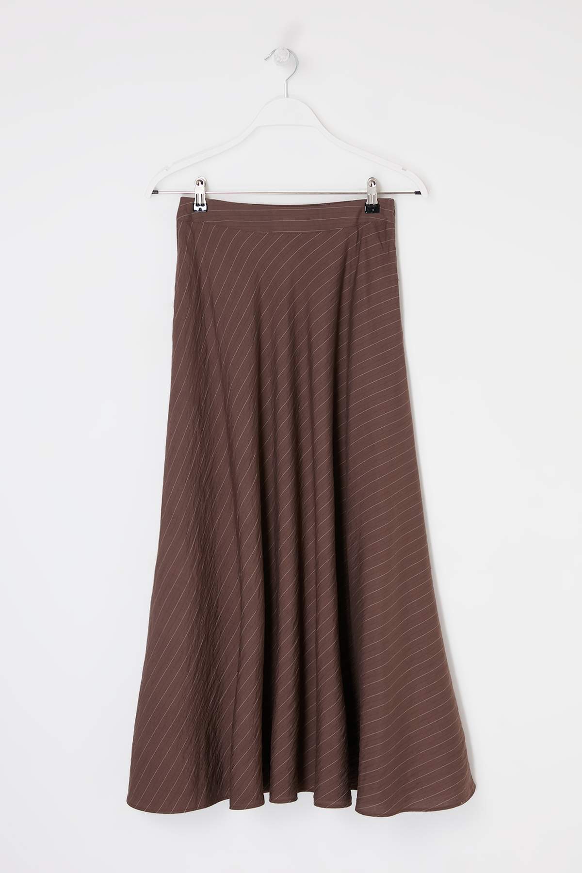 High Waist A-Line Maxi Skirt
