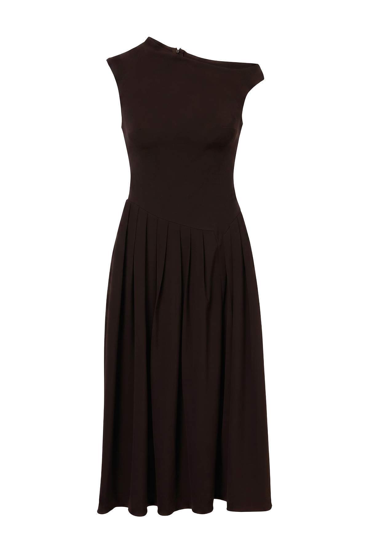 Sleeveless Round Neck A-Line Maxi Dress