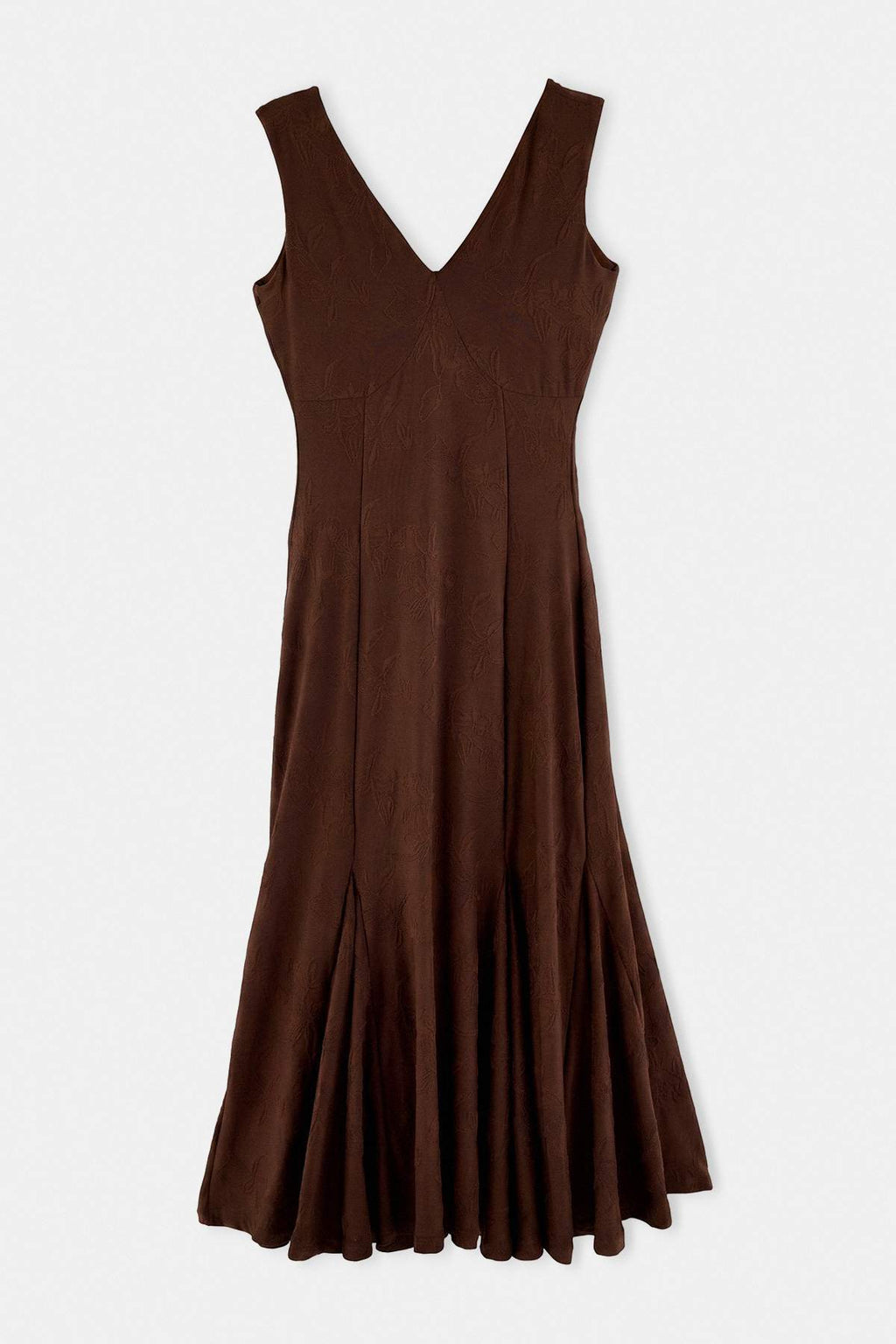 V Neck Thick Strap Sleeveless A-Line Maxi Dress