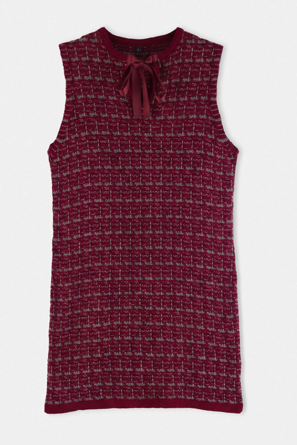 Faux Cowl Neck Sleeveless Textured Shift Mini Dress