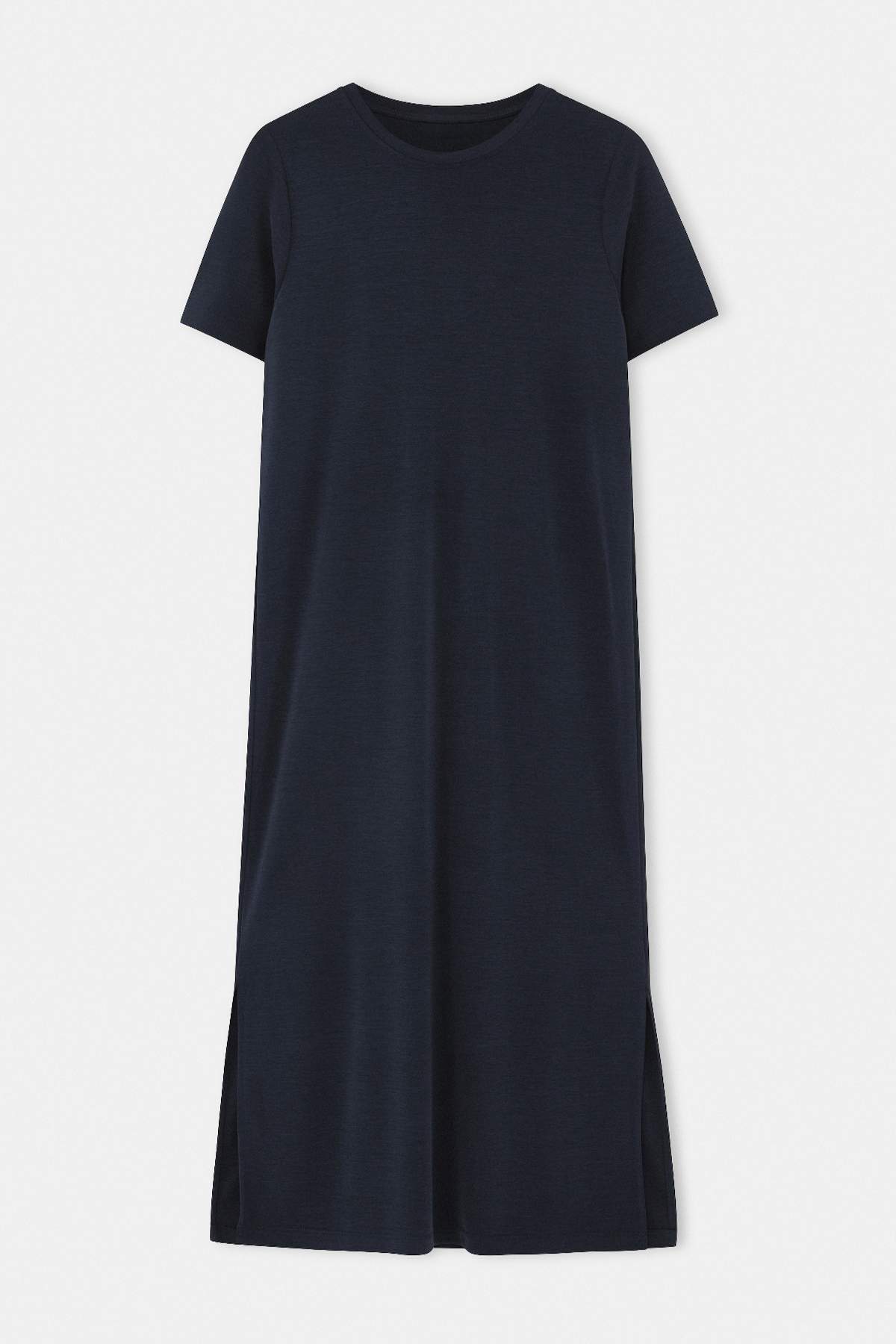 Crew Neck Short Sleeve Maxi Dress