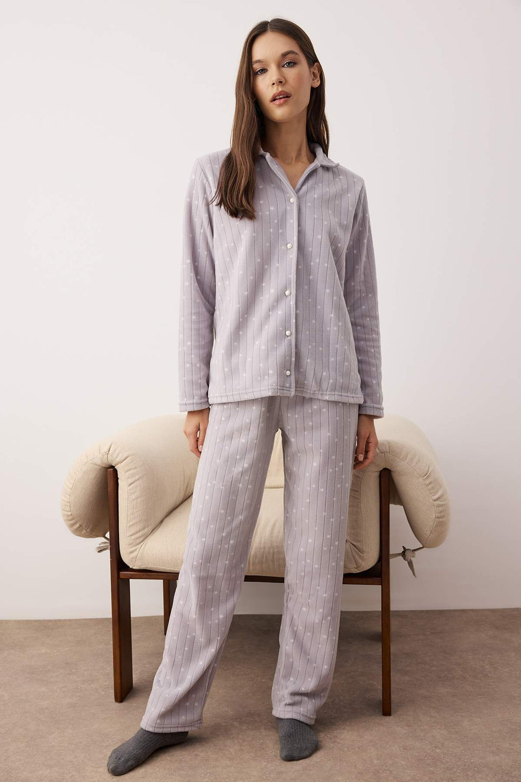 Galaxy Long Sleeve Shirt and Trouser Pyjama Set