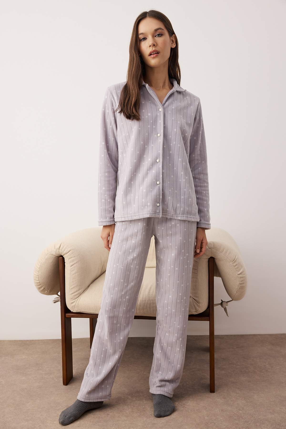 Galaxy Long Sleeve Shirt and Trouser Pyjama Set