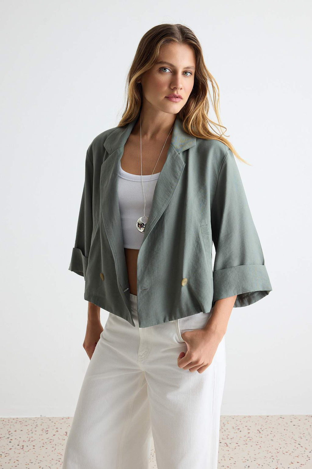 Relaxed Fit Seasonal Crop Jacket