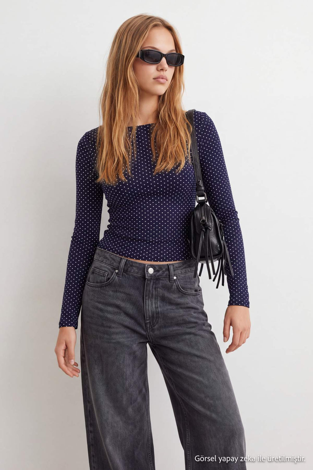 Fitted Boat Neck Long Sleeve Blouse