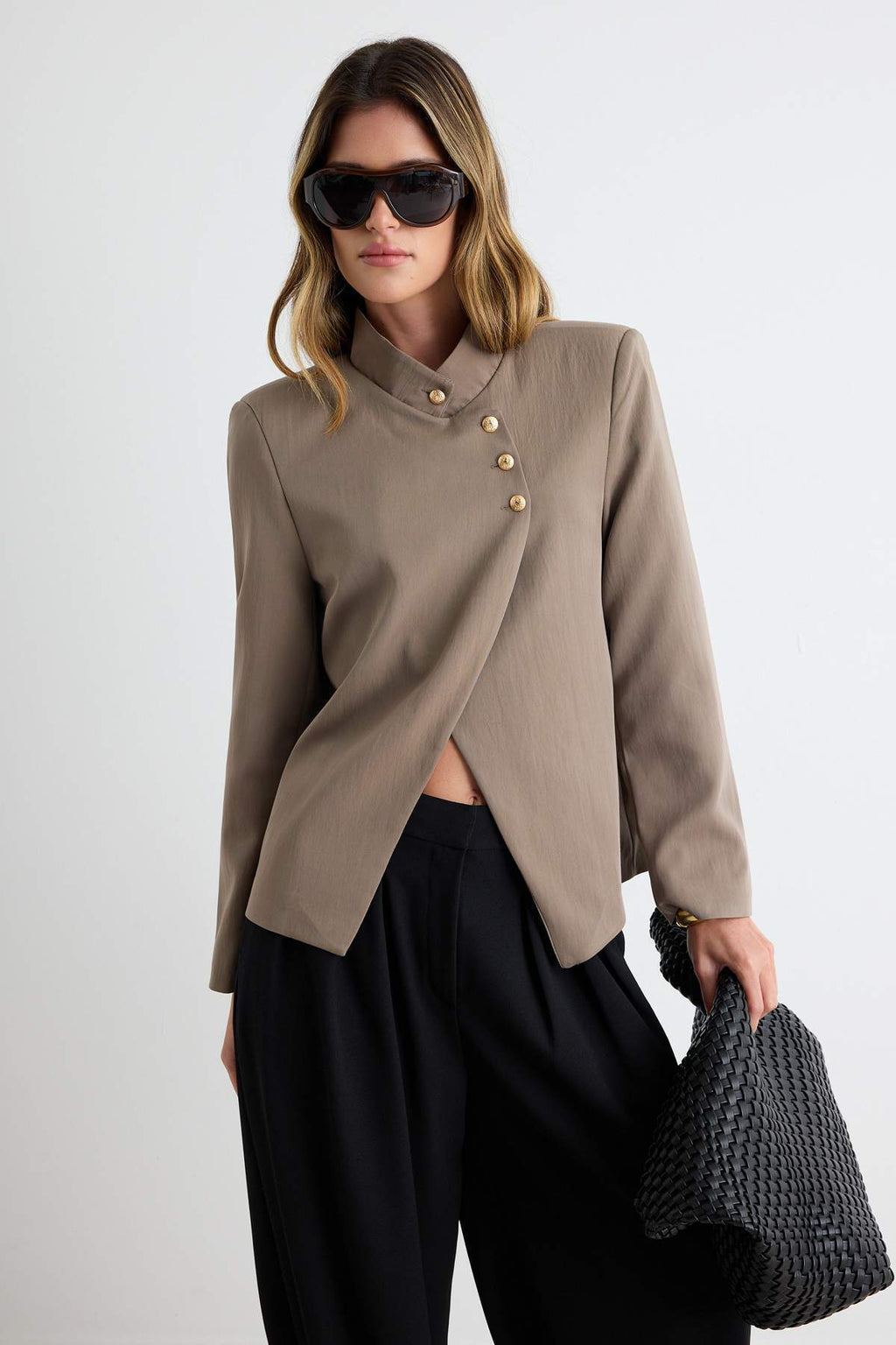 Double Breasted Tailored Blazer Jacket