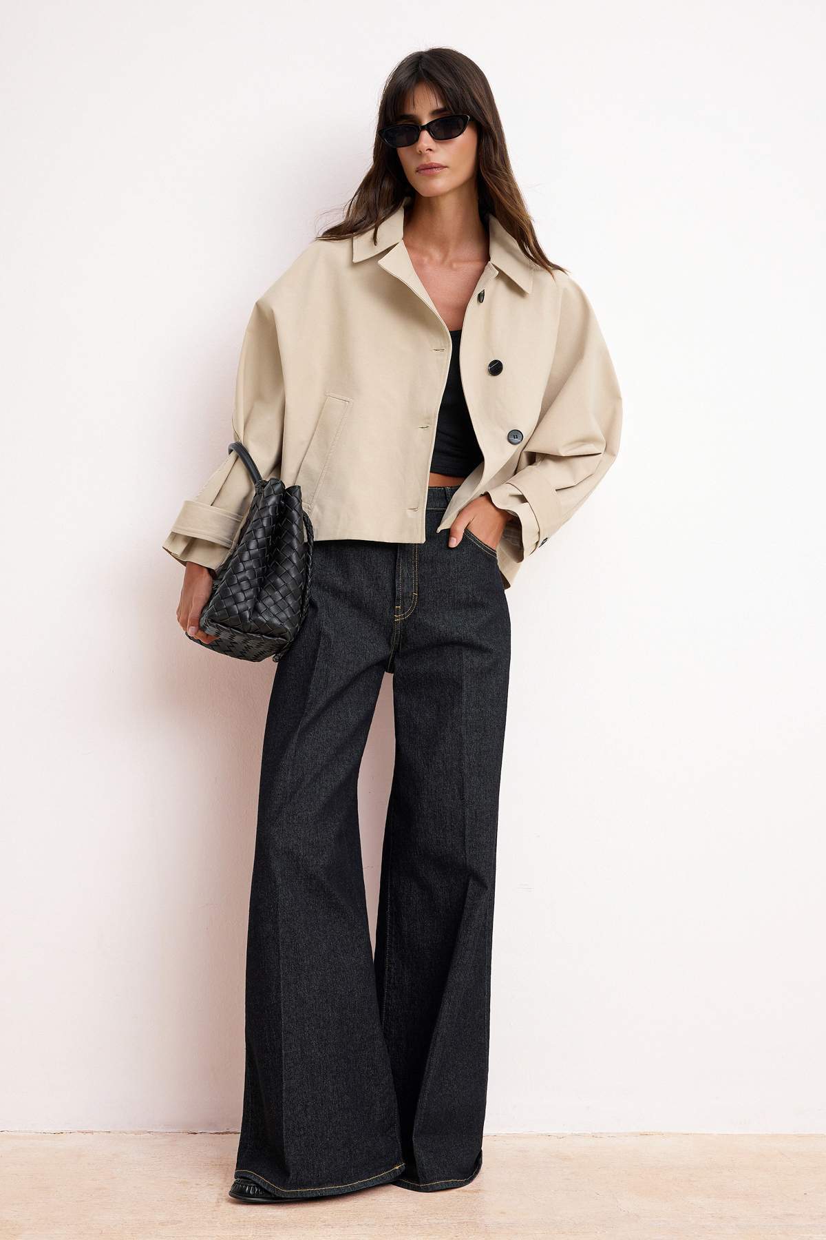 Shirt Collar Oversize Short Jacket