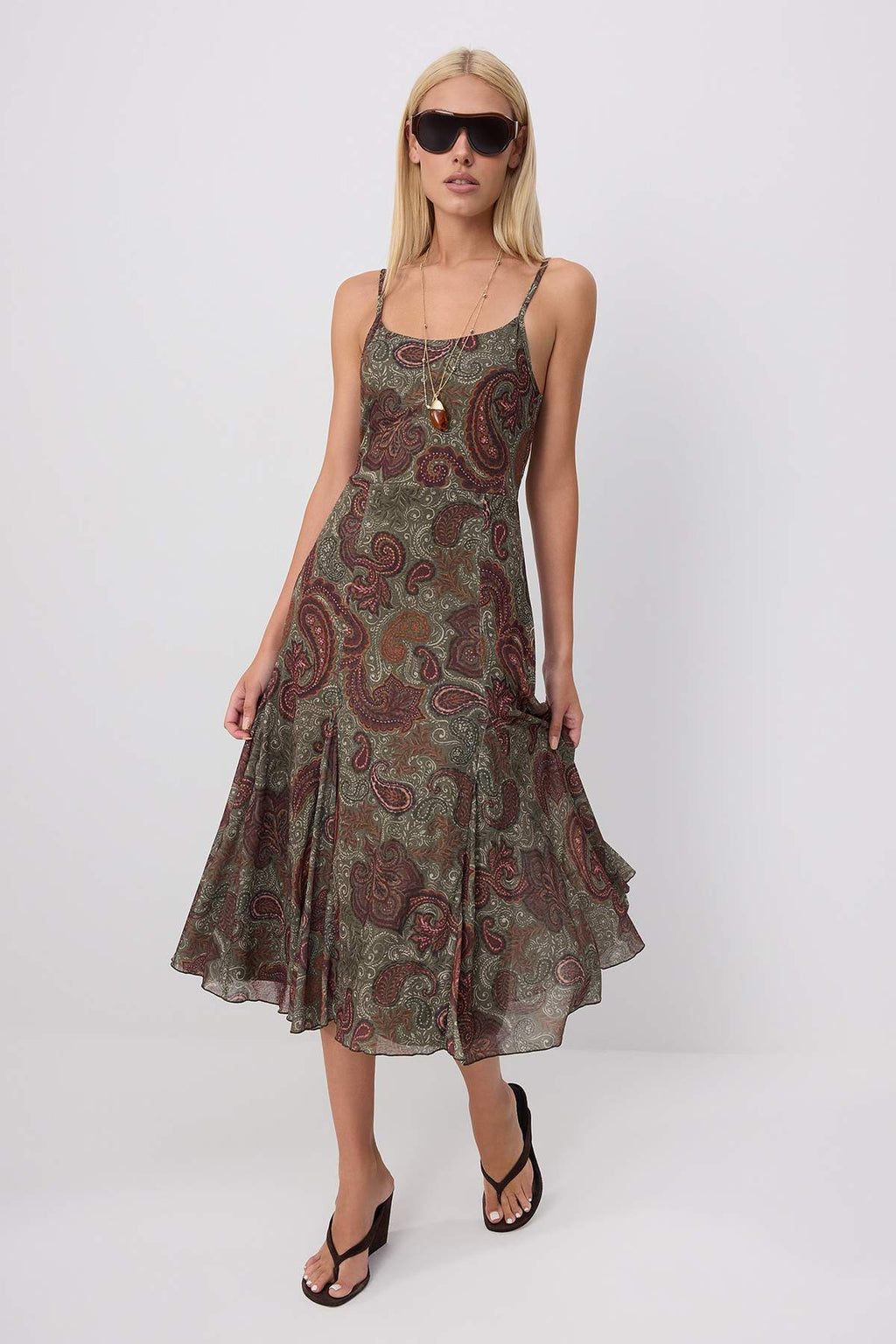 Scoop Neck Thin Strap Sleeveless Mini Dress