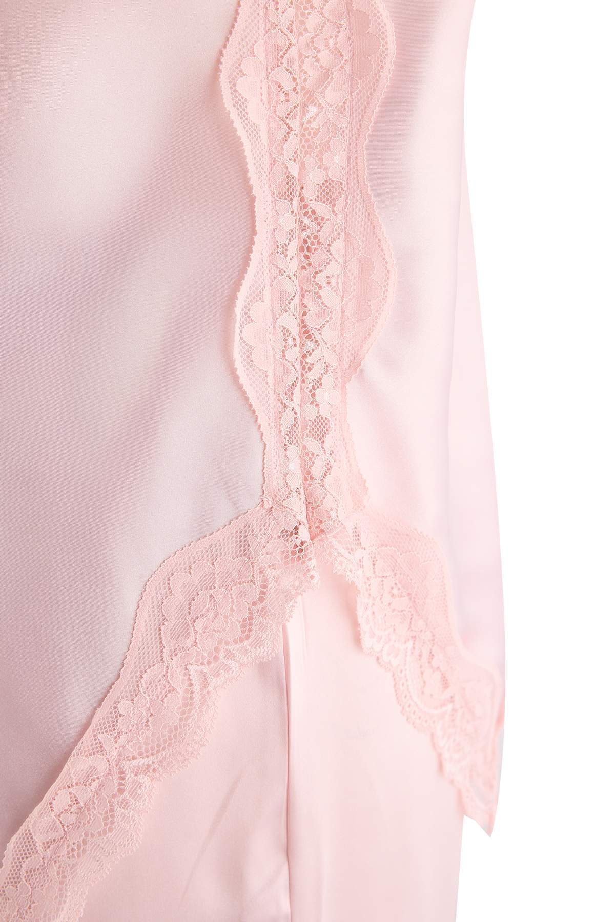 Lace Detail Satin Cami Pyjama Set