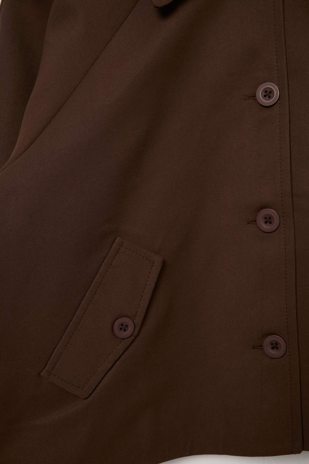 Short Gabardin Relaxed Fit Jacket