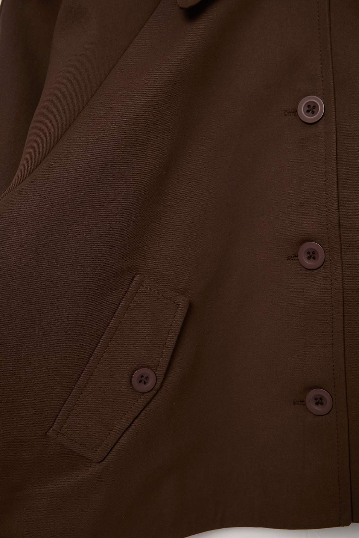 Short Gabardin Relaxed Fit Jacket