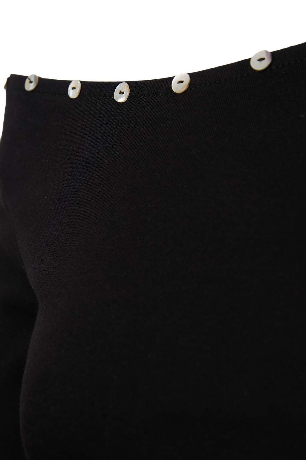 Asymmetric Neck Standard Sleeve Fitted Ribbed Blouse