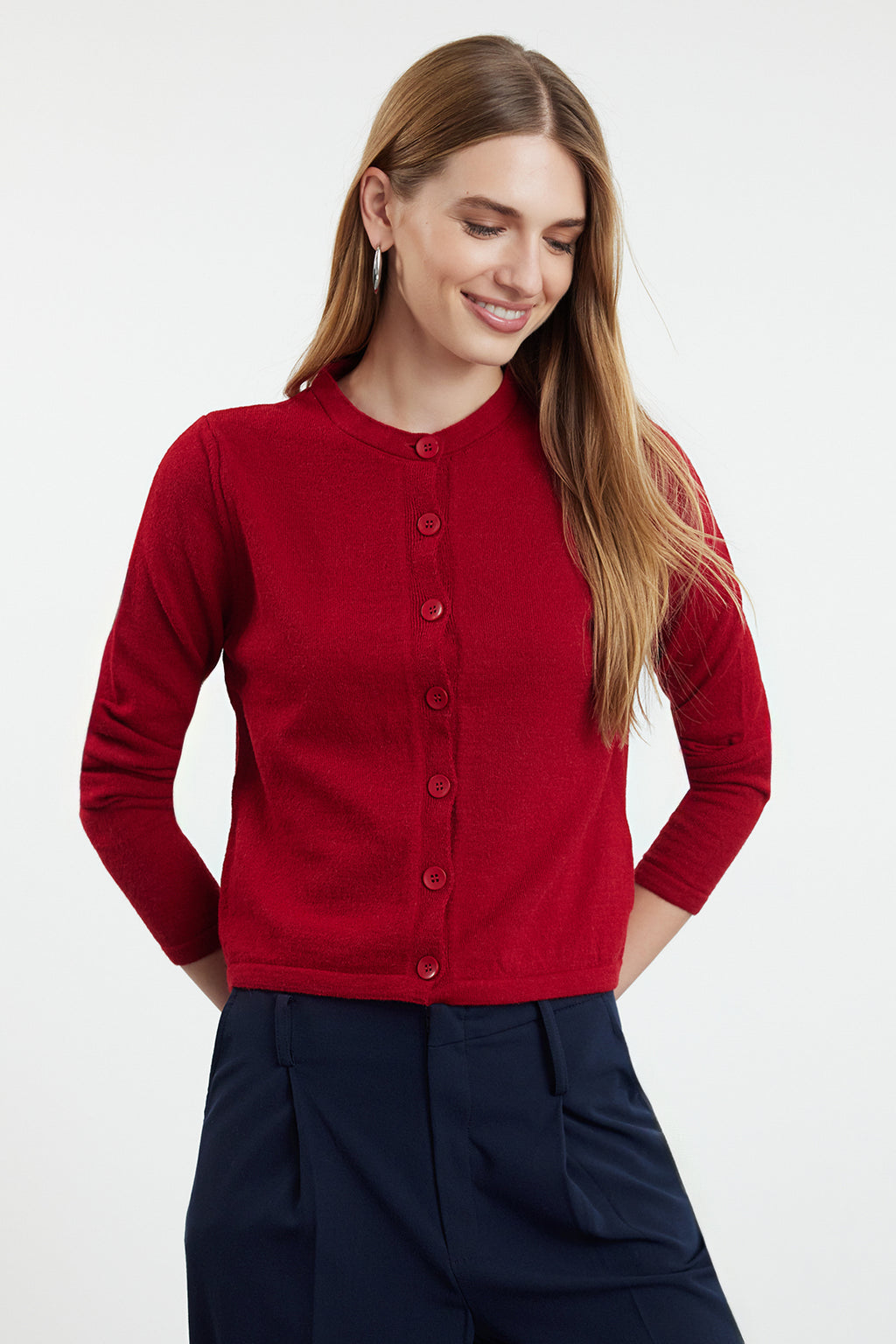 Long Sleeve Regular Fit Knitted Cardigan