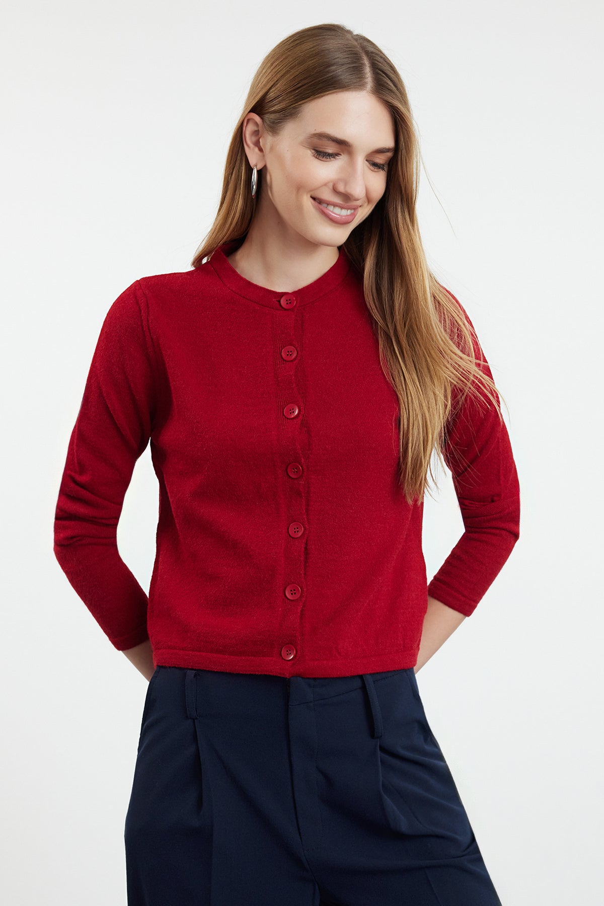 Long Sleeve Regular Fit Knitted Cardigan
