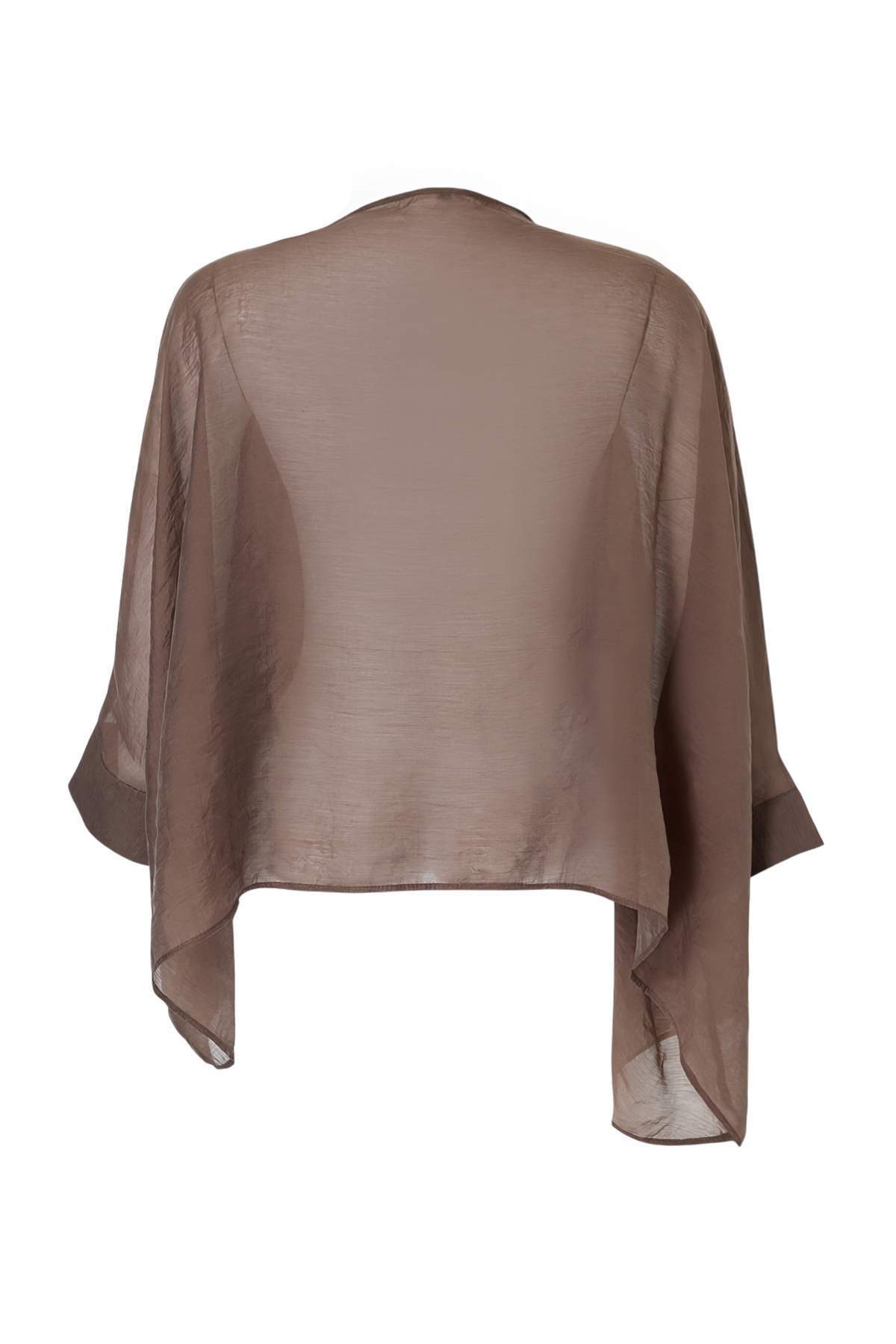 Oversized Batwing Sleeve Bicycle Neck Blouse