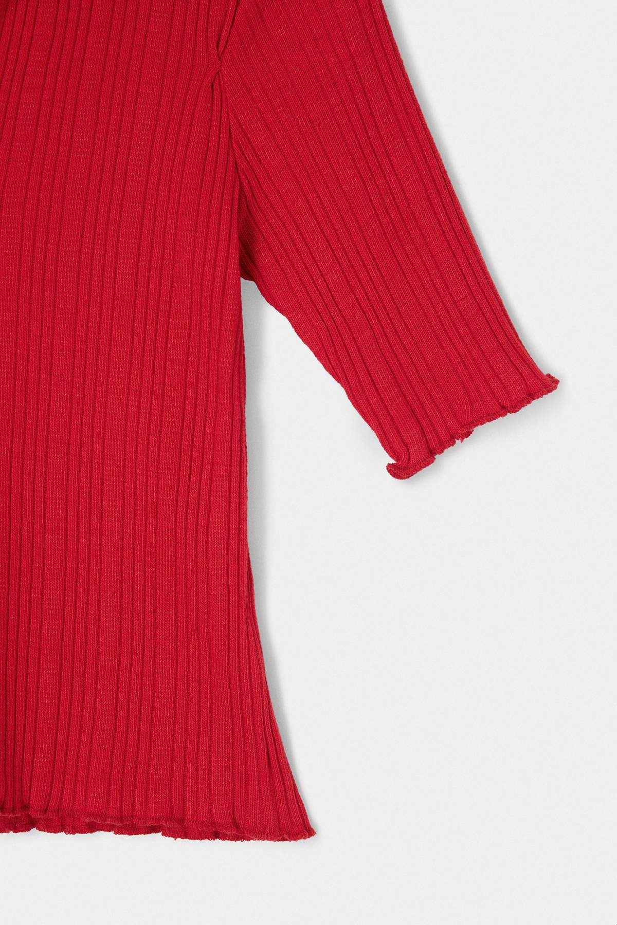 Fitted Scoop Neck Button Detail Cropped Long Sleeve Blouse