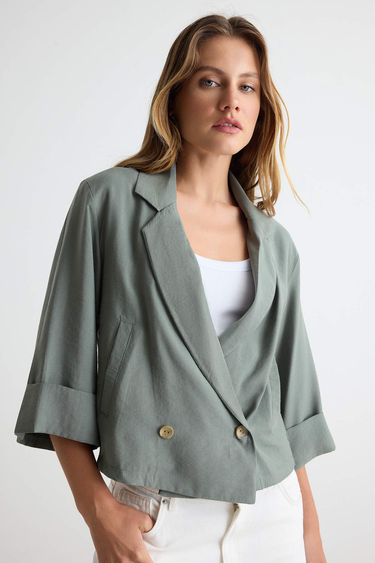 Relaxed Fit Seasonal Crop Jacket