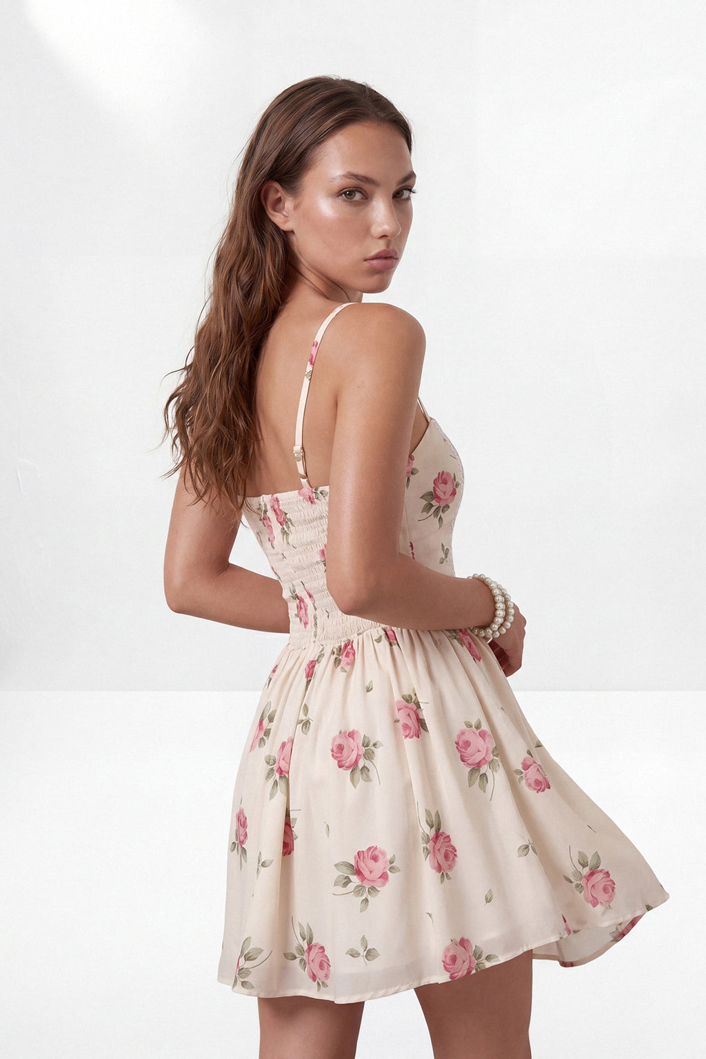 Square Neck Strappy Mini Dress