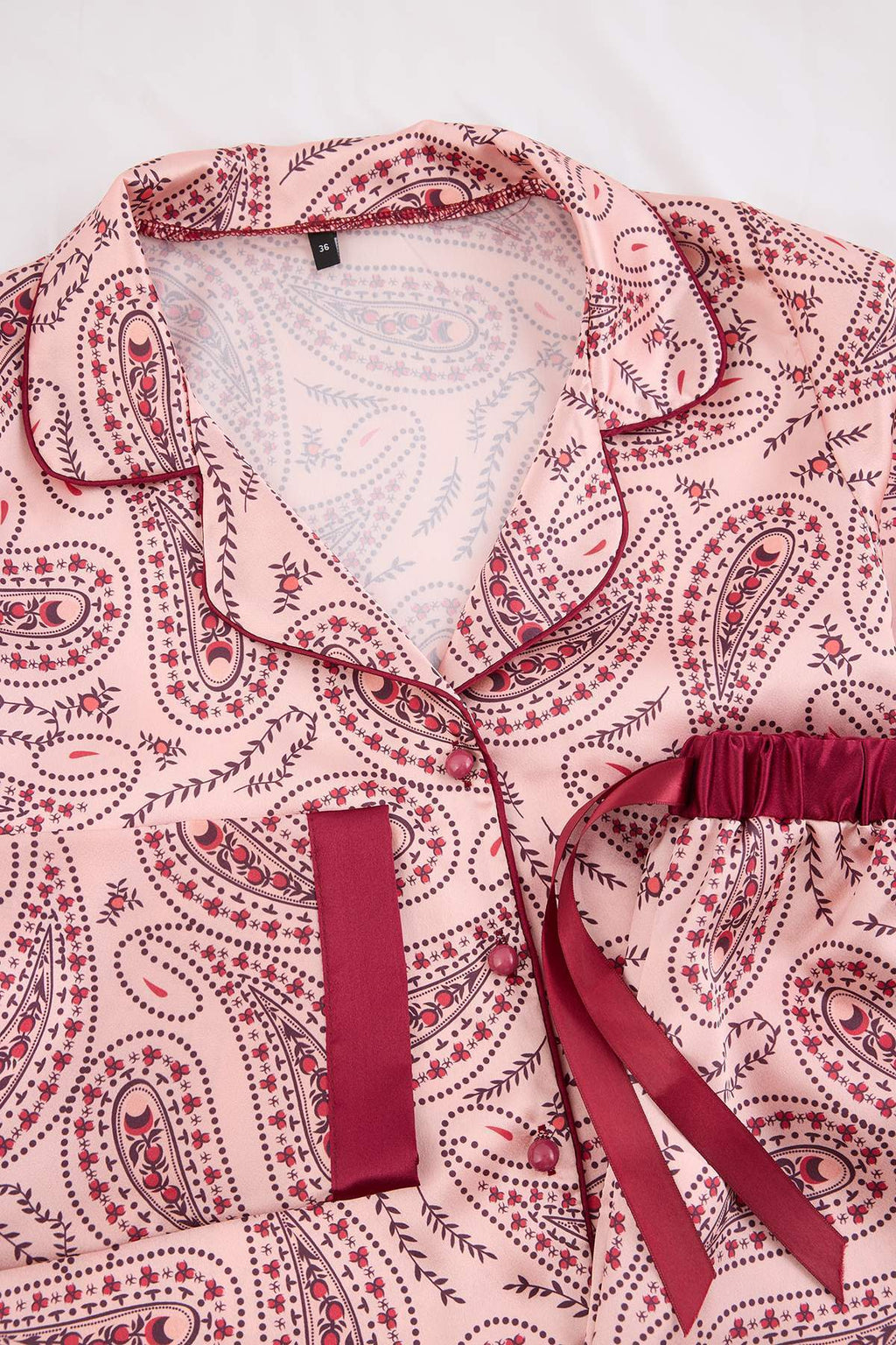 Shirt and Trousers Satin Pyjama Set