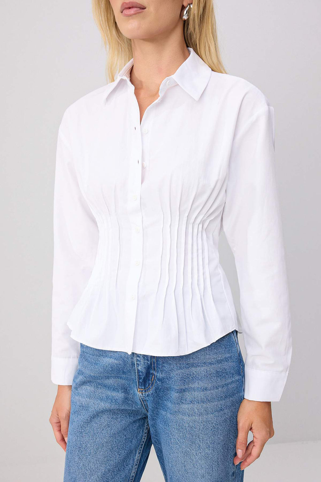 Long Sleeve Fitted Ribbed Shirt
