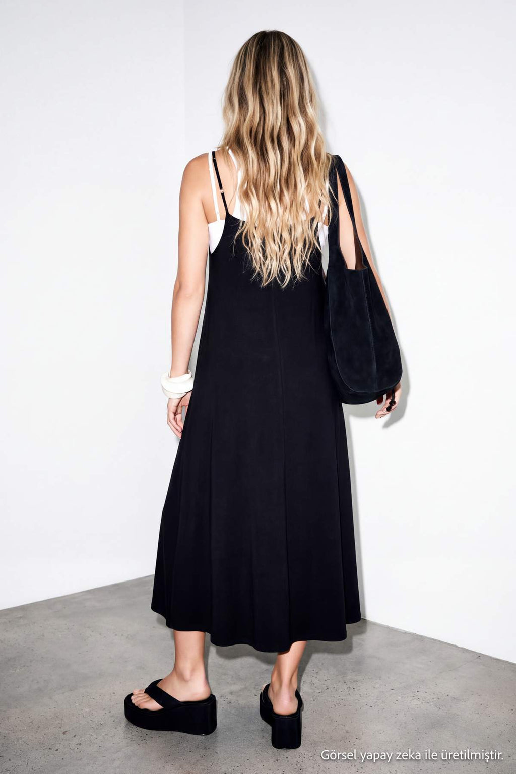 Two-Piece Crop & Strappy Dress Co-ord Set