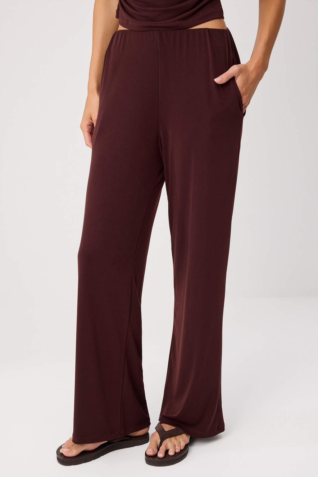 2-Piece Fitted Batwing Sleeve Wide Leg Co-ord Set