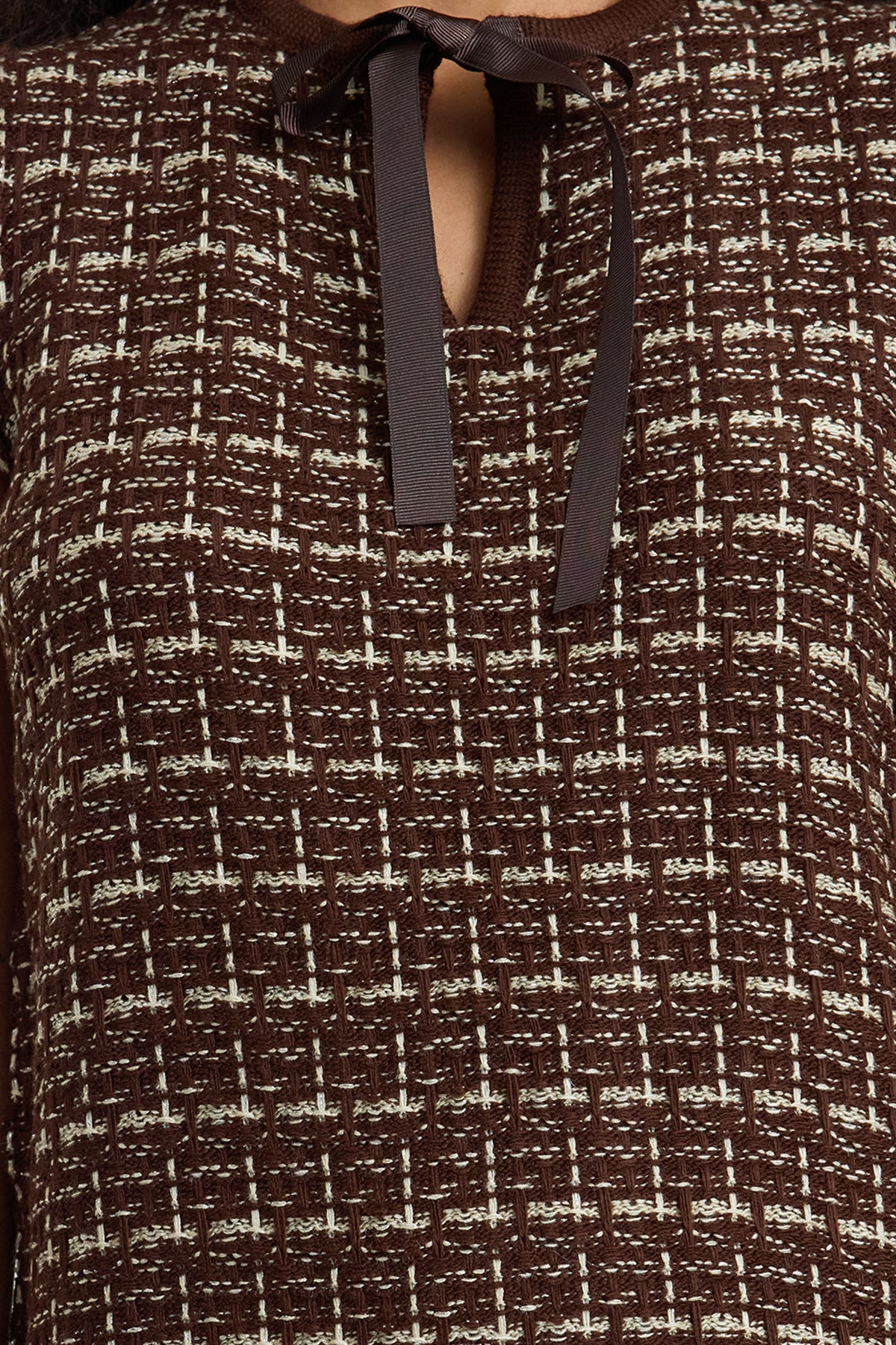 Faux Cowl Neck Sleeveless Textured Shift Mini Dress