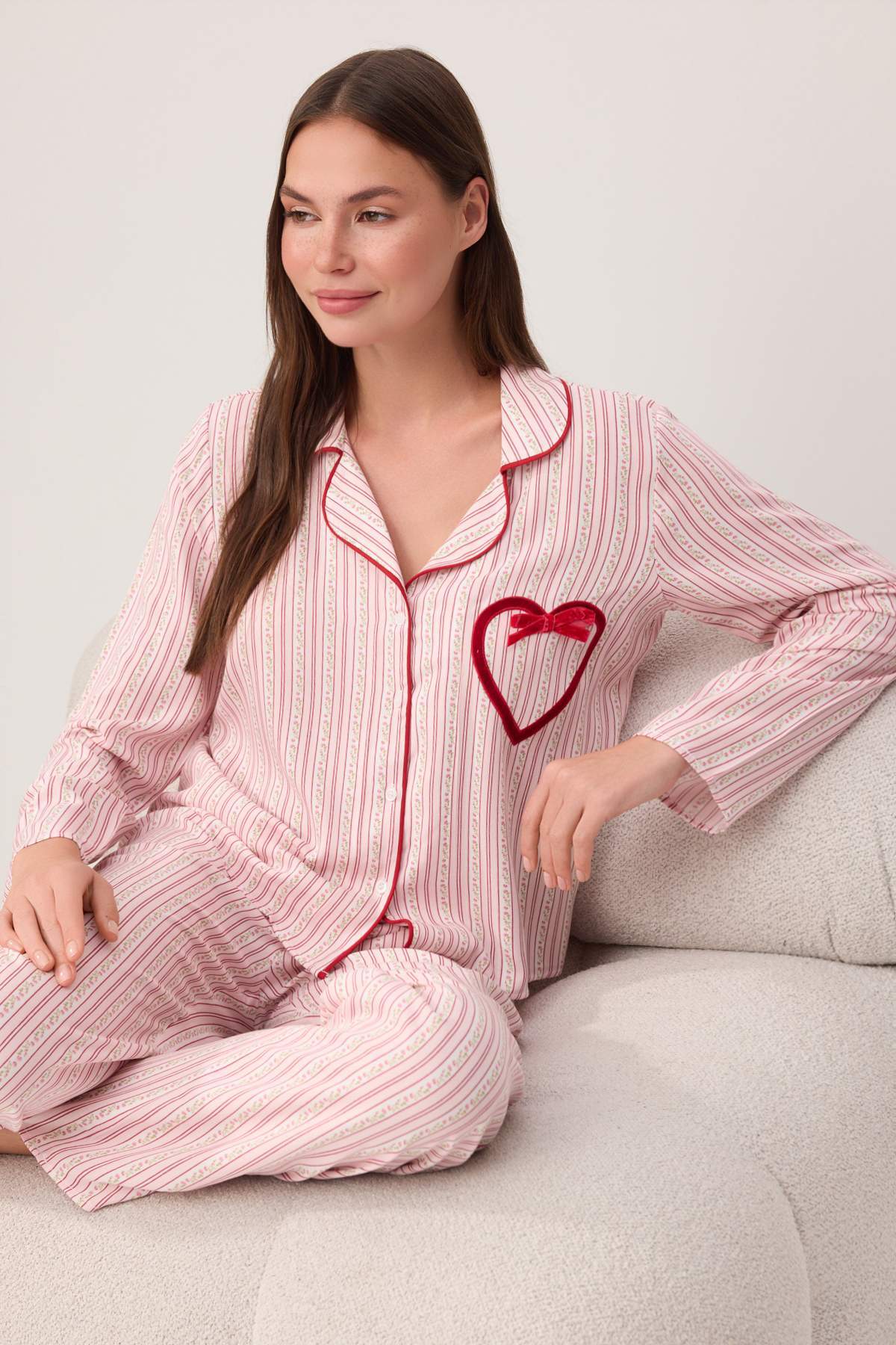 Long Sleeve Shirt and Trouser Pyjama Set