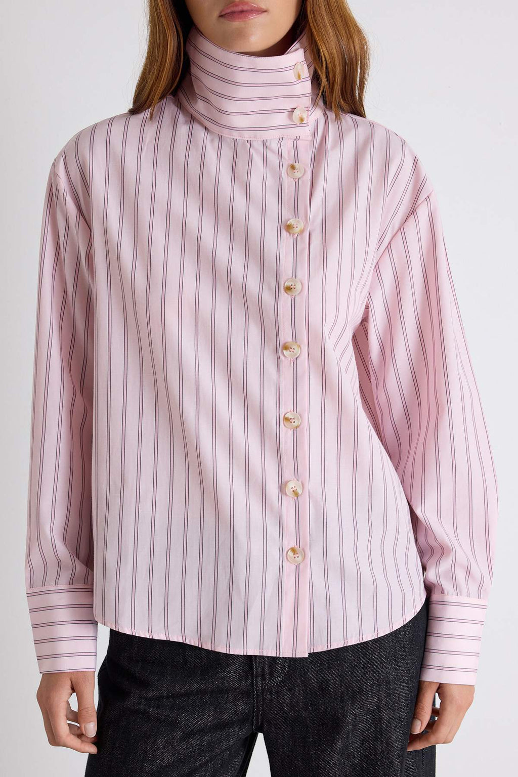 High Neck Long Sleeve Shirt