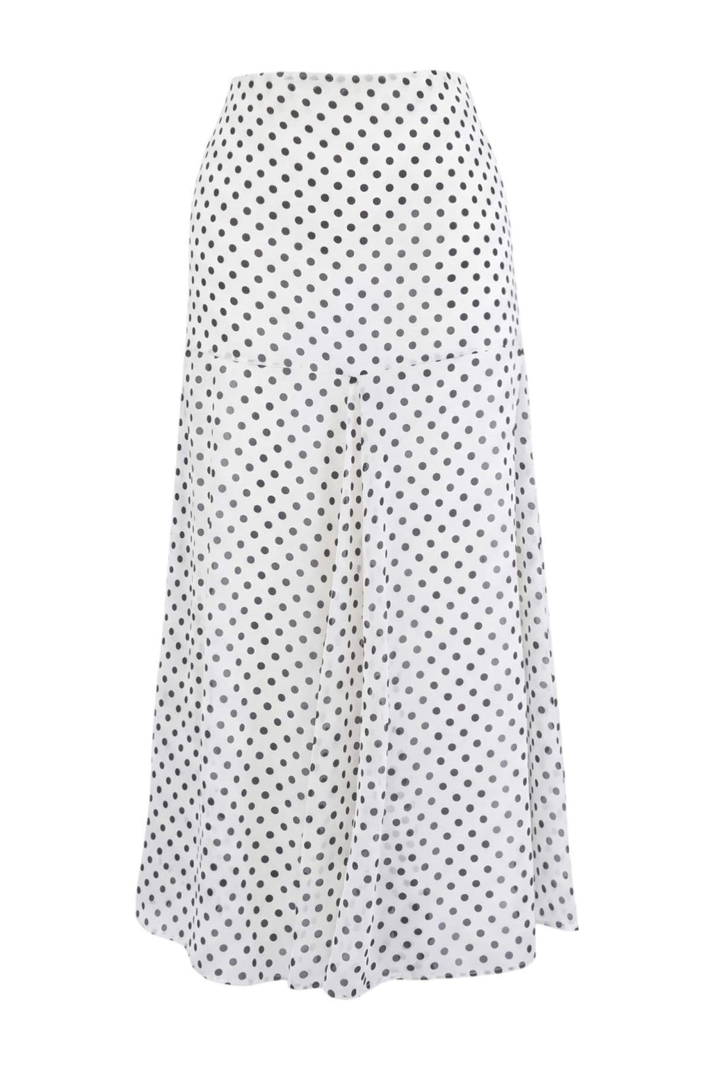 2-Piece Chiffon Lined Blouse and Skirt Two Piece Set