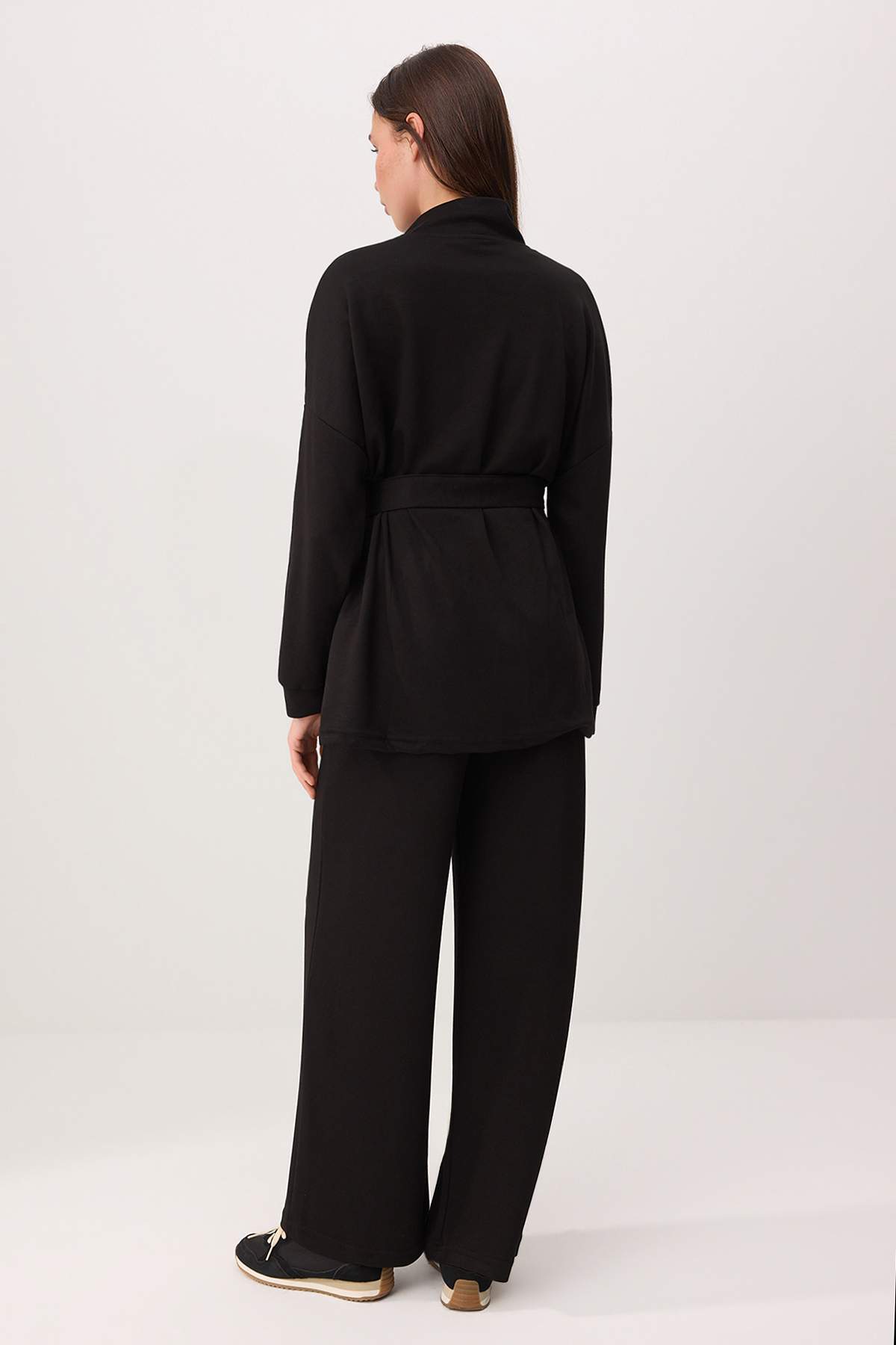 2-Piece High Neck Long Sleeve Regular Fit Co-ord Set