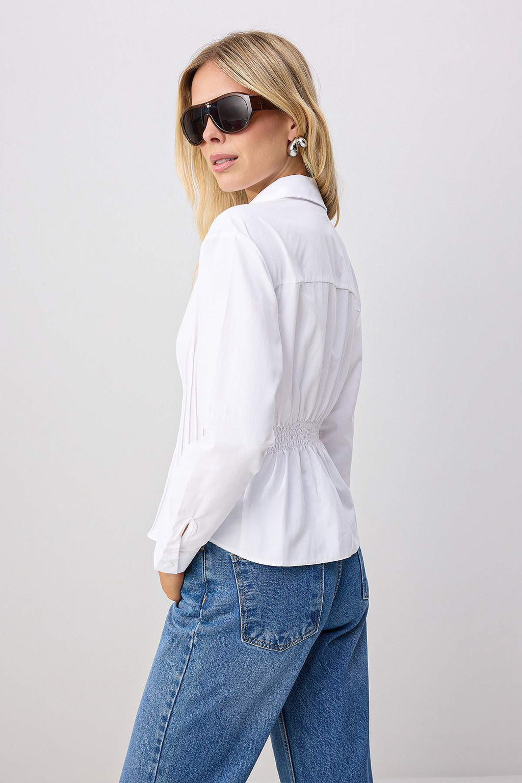 Long Sleeve Fitted Ribbed Shirt