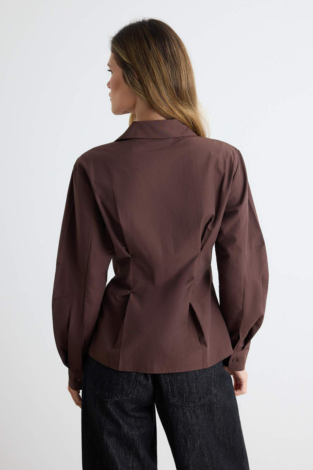 Asymmetric Button Detail Regular Fit Long Sleeve Shirt