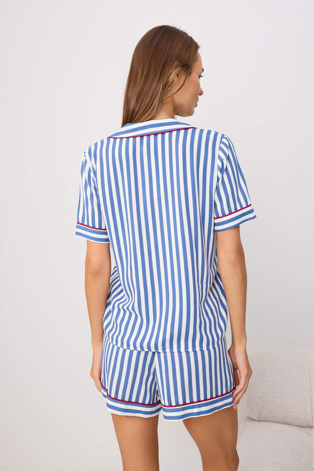 Short Sleeve Shirt and Trouser Pyjama Set