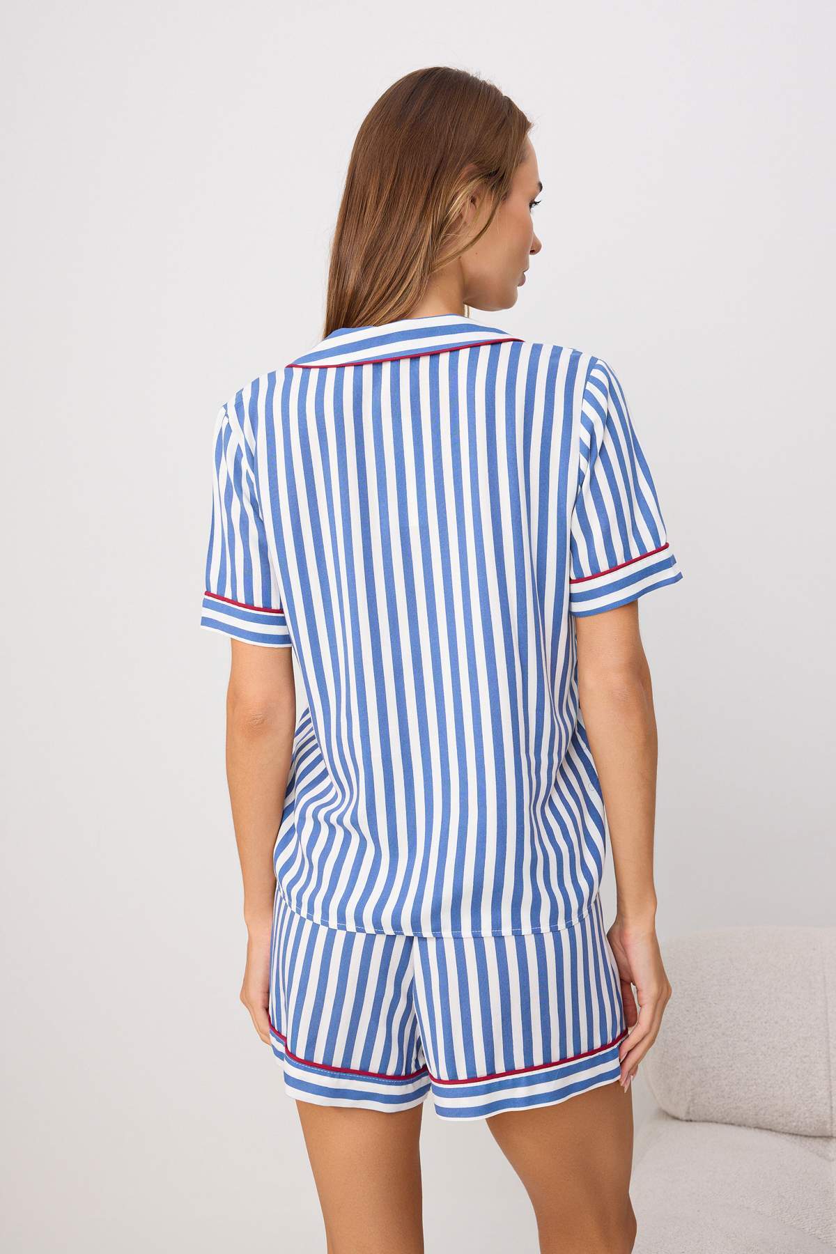 Short Sleeve Shirt and Trouser Pyjama Set