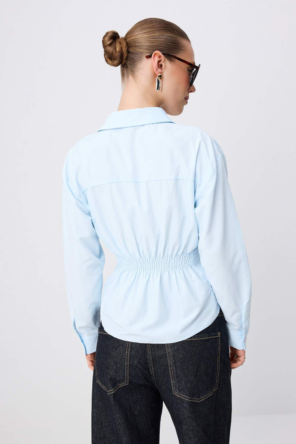 Long Sleeve Fitted Ribbed Shirt