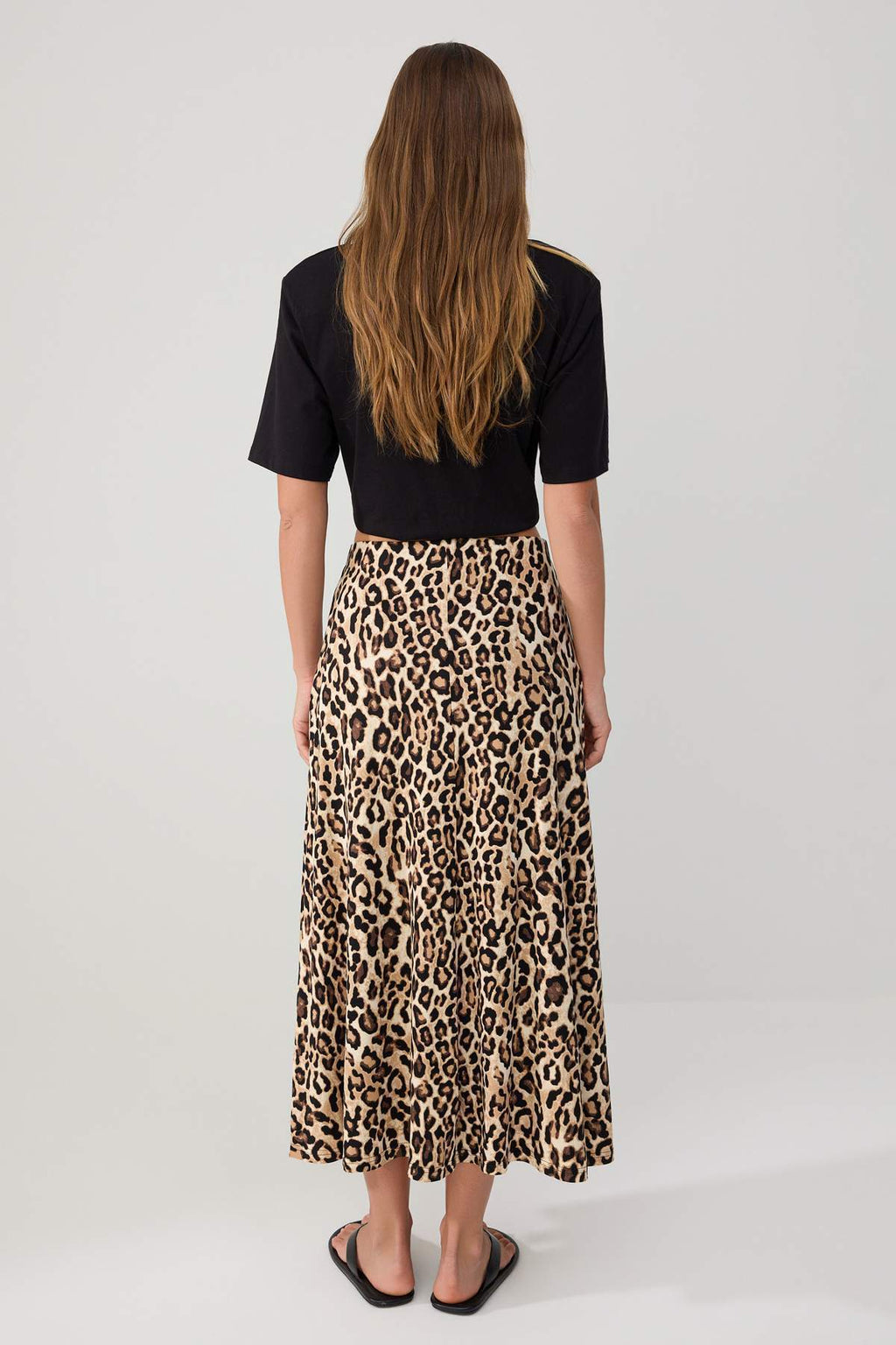 A-Line Normal Waist Maxi Skirt