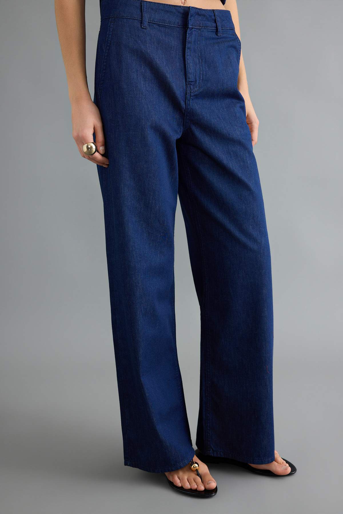2-Piece Halter Neck Sleeveless Wide Leg Co-ord